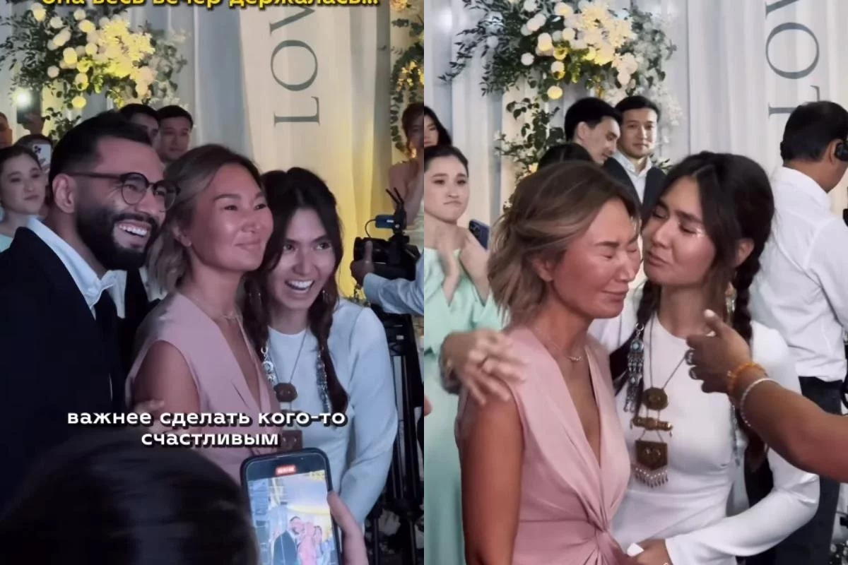 Екінші қызын ұзатқан Томирис Байсафаның анасы көпшілікті жылатты