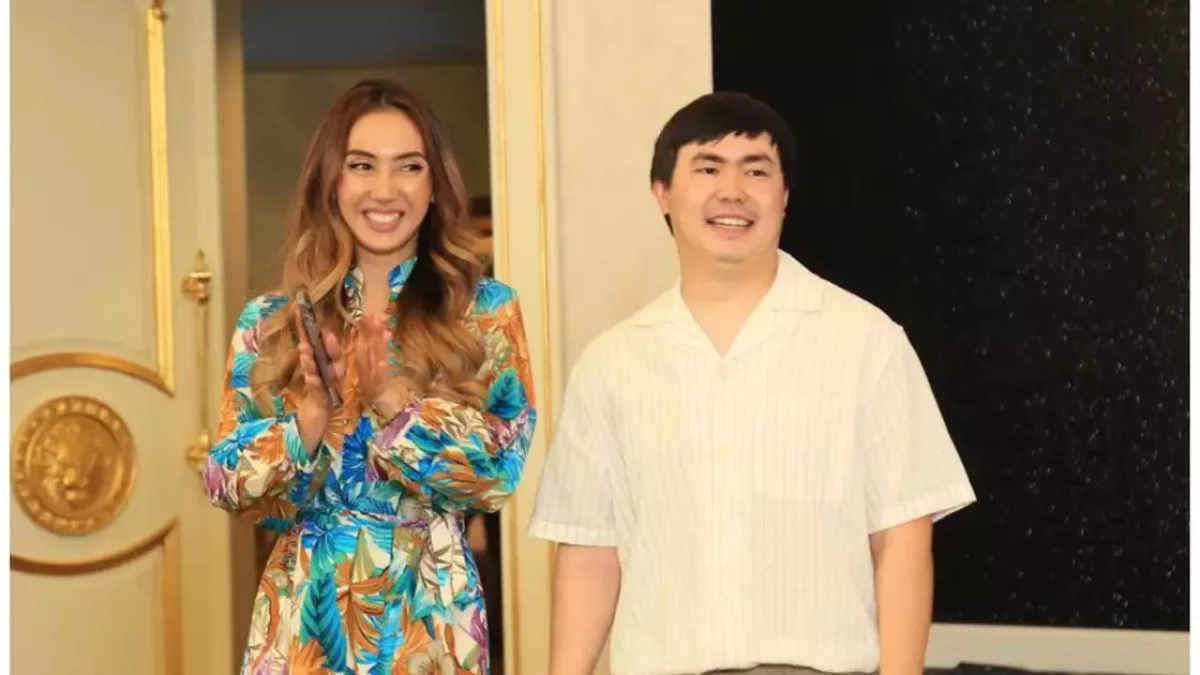 Актриса Мадина Оспанова ұлының 2 жасқа толғанын тойлады