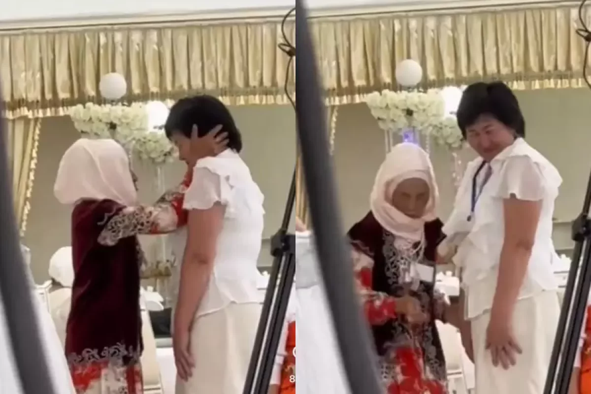 "Апаға шайтан кіріп кеткен". Тойда қонақты айнала аластаған әжейдің желіде видеосы тарады