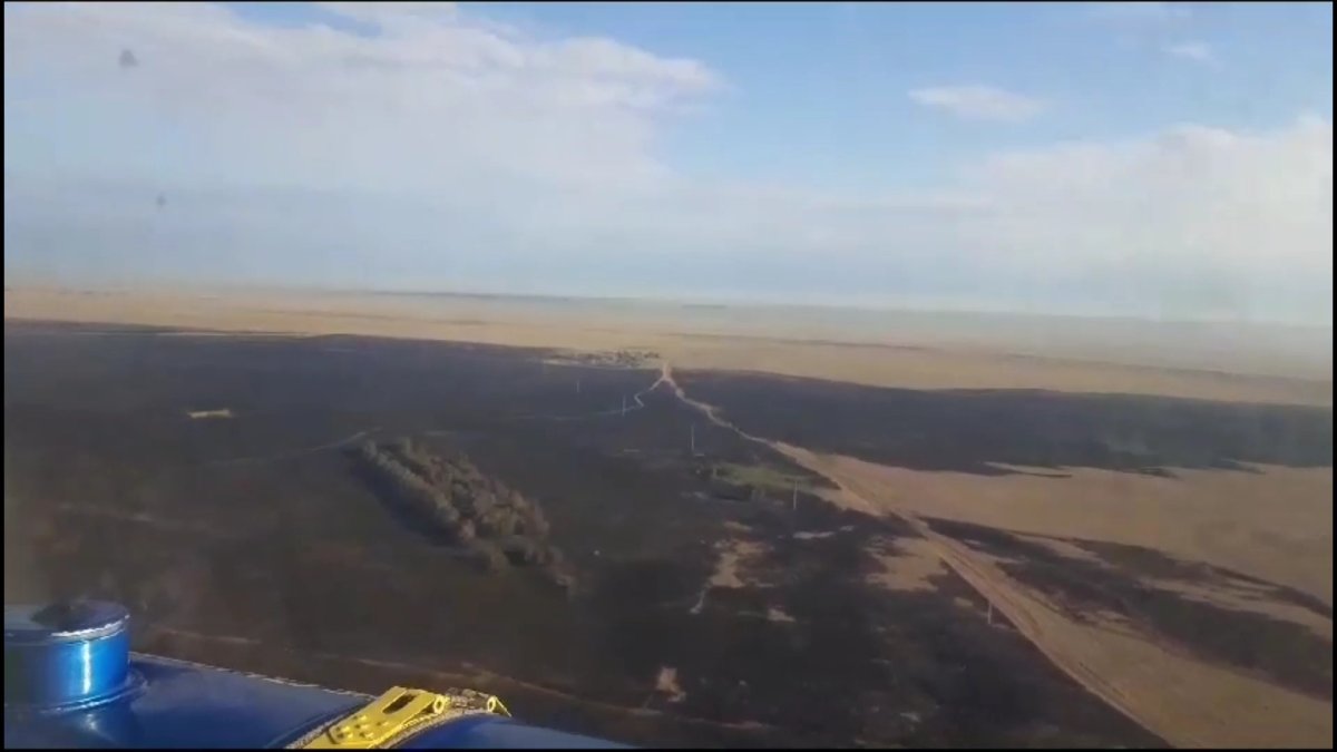 Горит Наурзумский заповедник: пострадал 57-летний рабочий