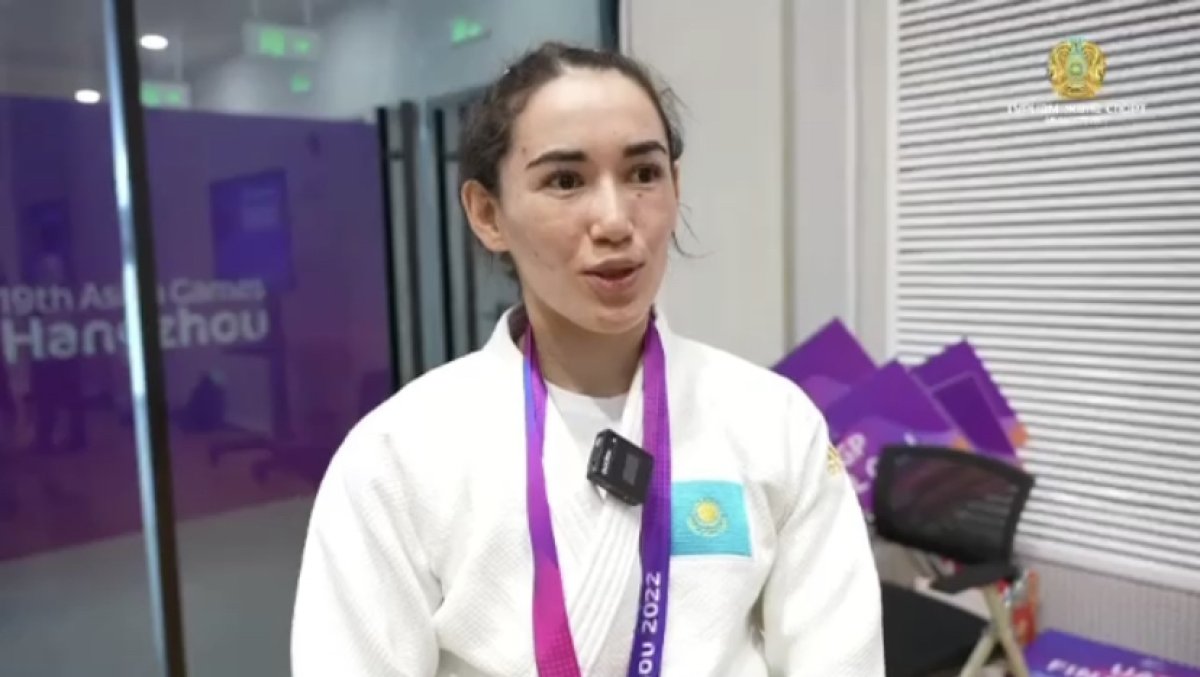 Казахстанская дзюдоистка посвятила свою победу на Азиаде погибшей подруге