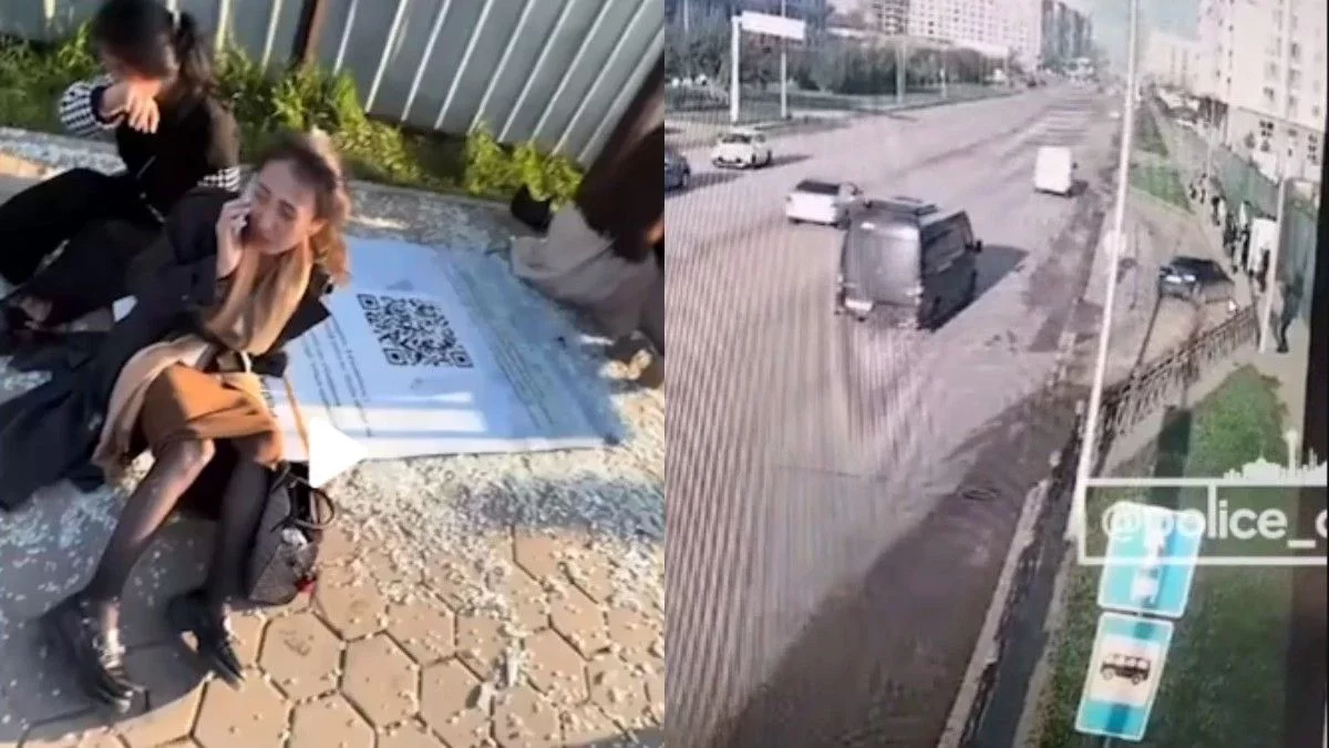 Астанада автокөлік аялдамада тұрған адамдарды қағып кетті