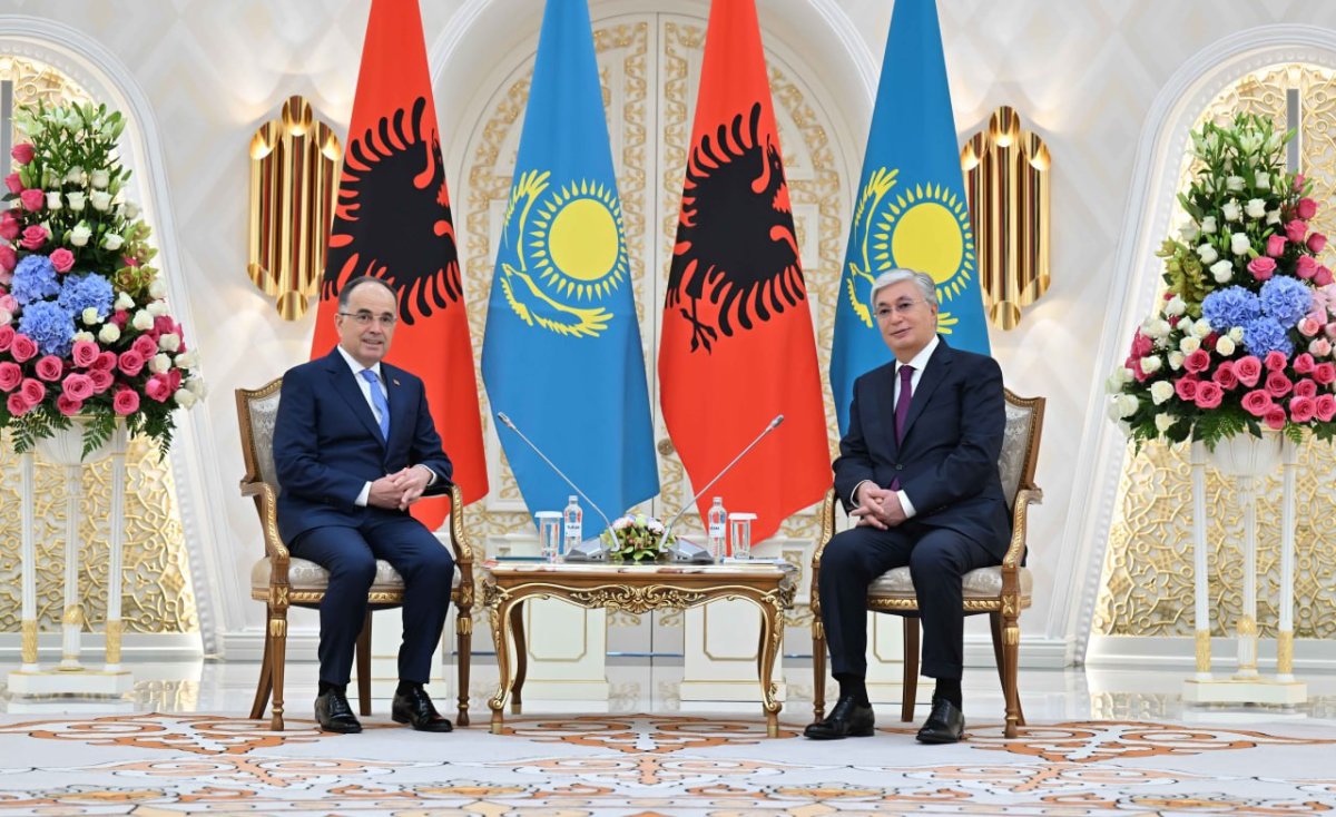 Как встречали Президента Албании в Акорде