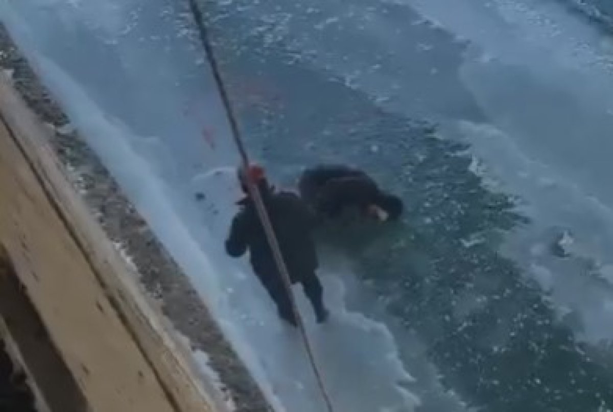 Спасательную операцию развернули в Усть-Каменогорске ради упавшего с моста мужчины