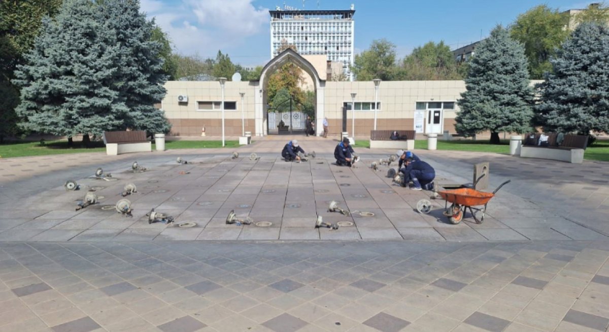 Фонтаны - всё: оборудование законсервируют до весны в Алматы