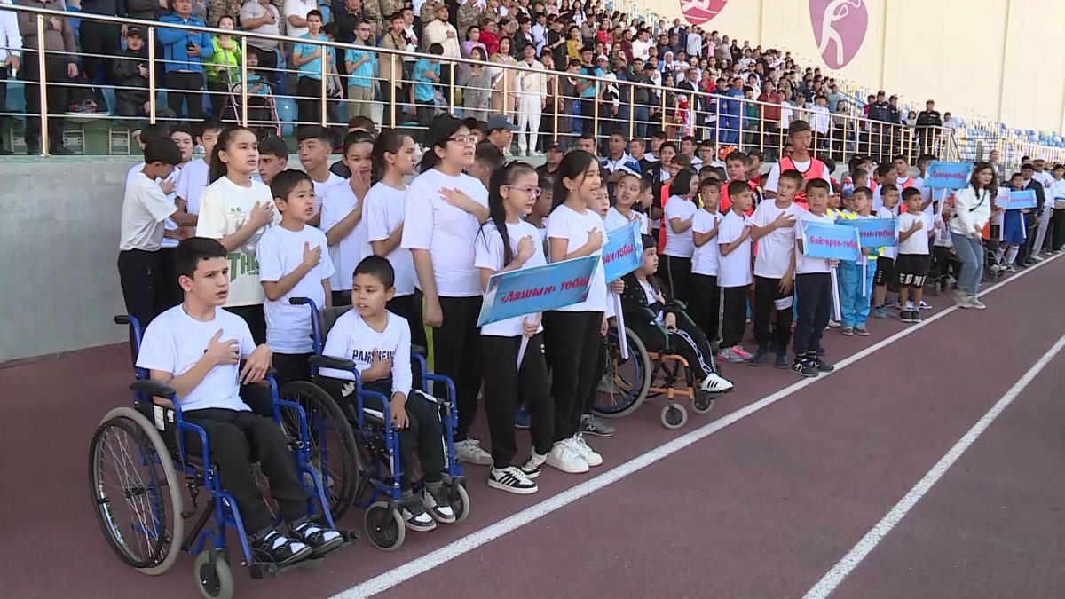 Түркістанда ерекше қажеттілігі бар балалар «Тең мүмкіндіктер» спорт фестиваліне қатысты