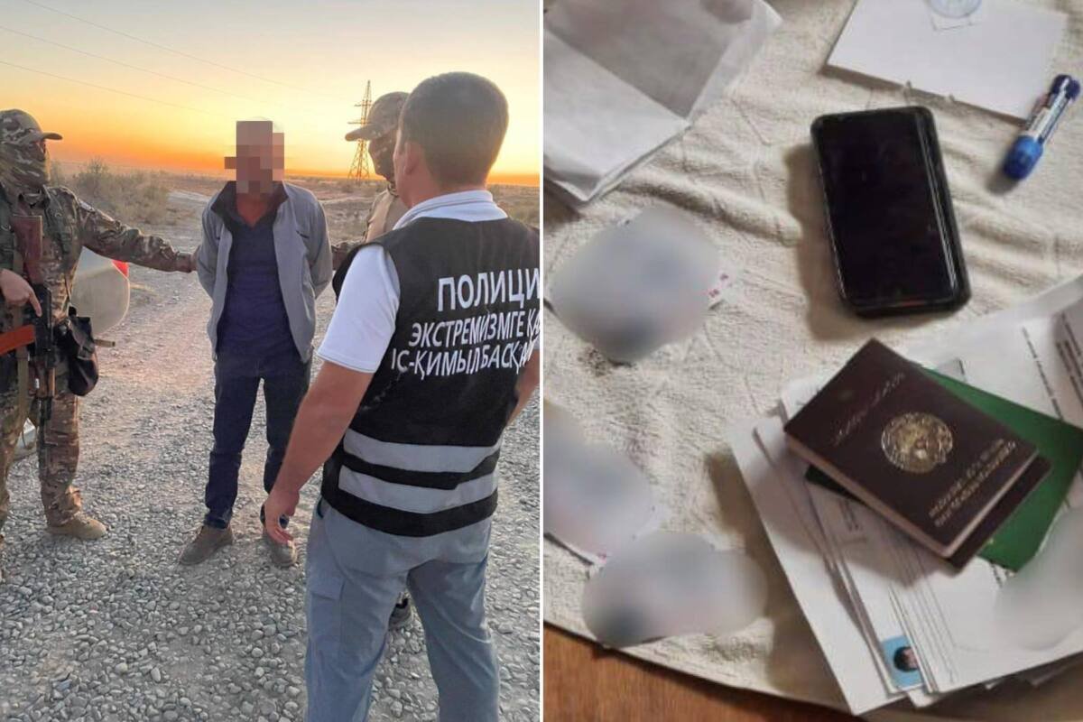 Беглых уголовников из соседней страны задержали в Туркестанской области