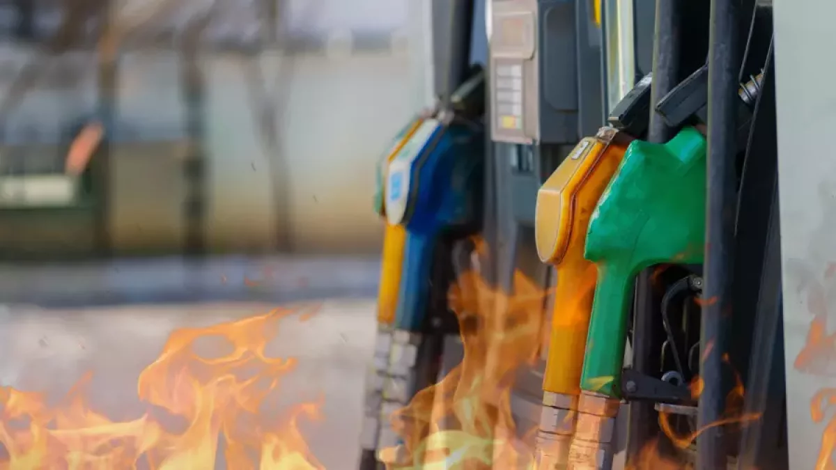 Павлодарда жанармай құю станциясында өрт шықты