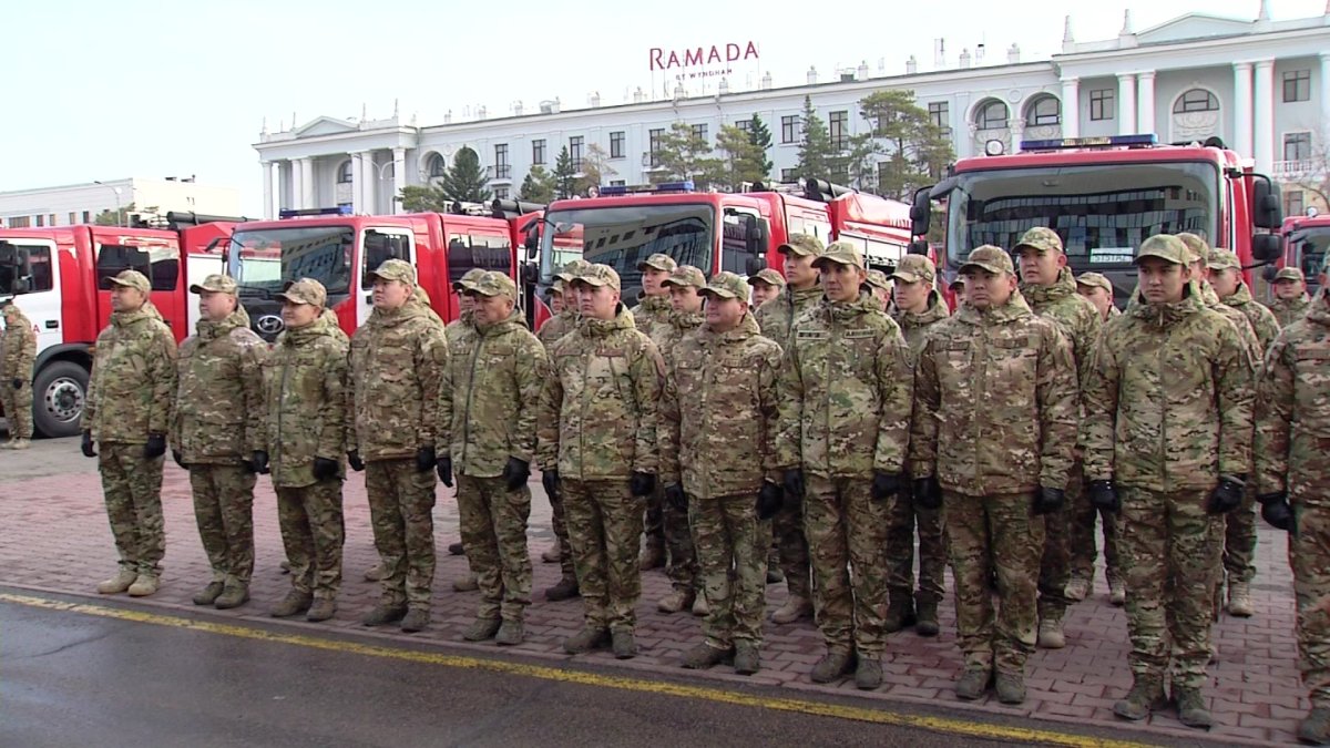 ТЖД гарнизонына өрт сөндіру көліктері берілді