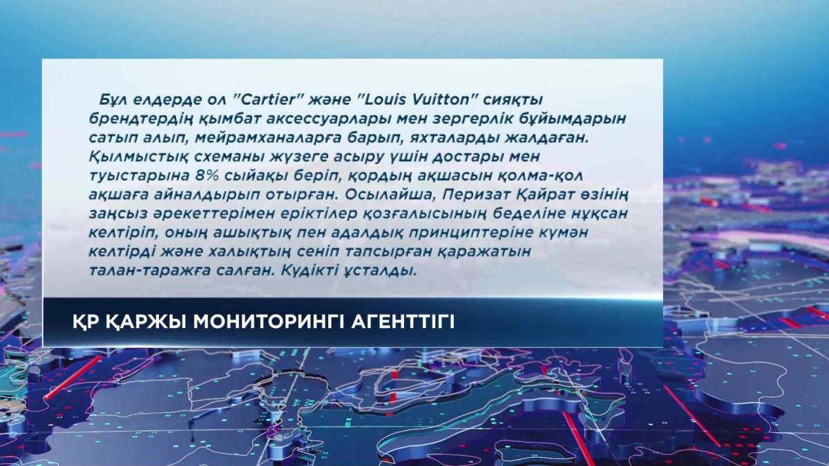 Қайырымдылыққа жиналған 1,5 миллиард теңгені жымқырды деген күдікке ілінді
