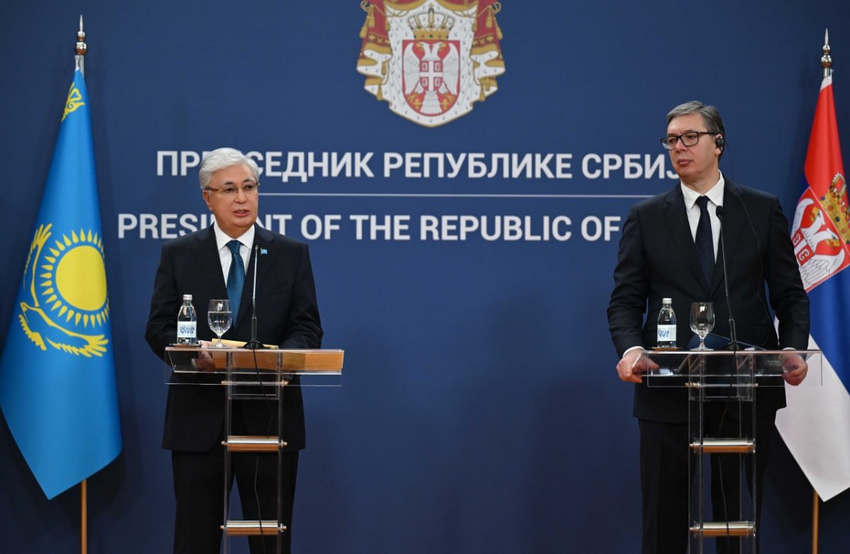 Взаимовыгодные связи: о чем договорились Токаев и Вучич во Дворце Сербии