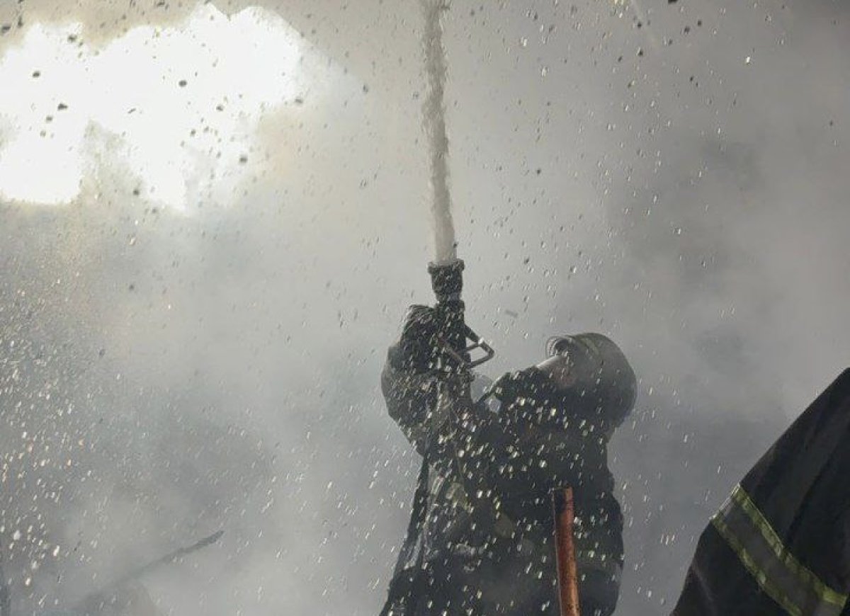 Котельная загорелась в Караганде