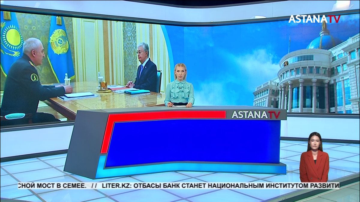 Глава государства принял министра обороны Руслана Жаксылыкова