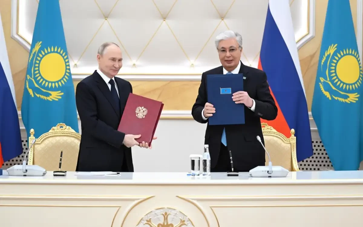 Қазақстан мен Ресей басшылары бірлескен мәлімдеме қабылдады