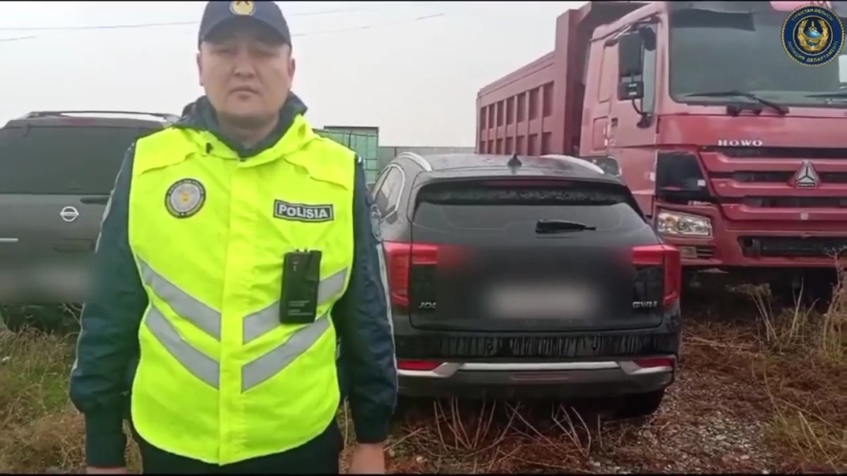 Полицейлер 16 млн теңге қарызы бар жүргізушіні ұстады