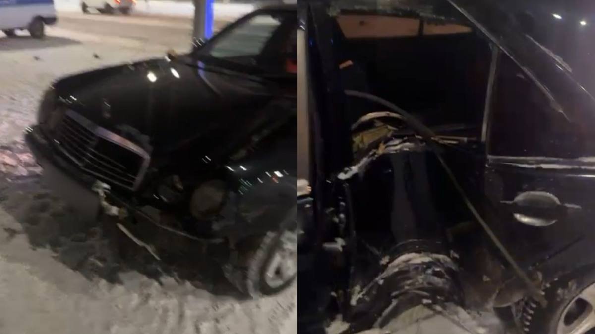 Астанчанин угнал авто и сразу разбил