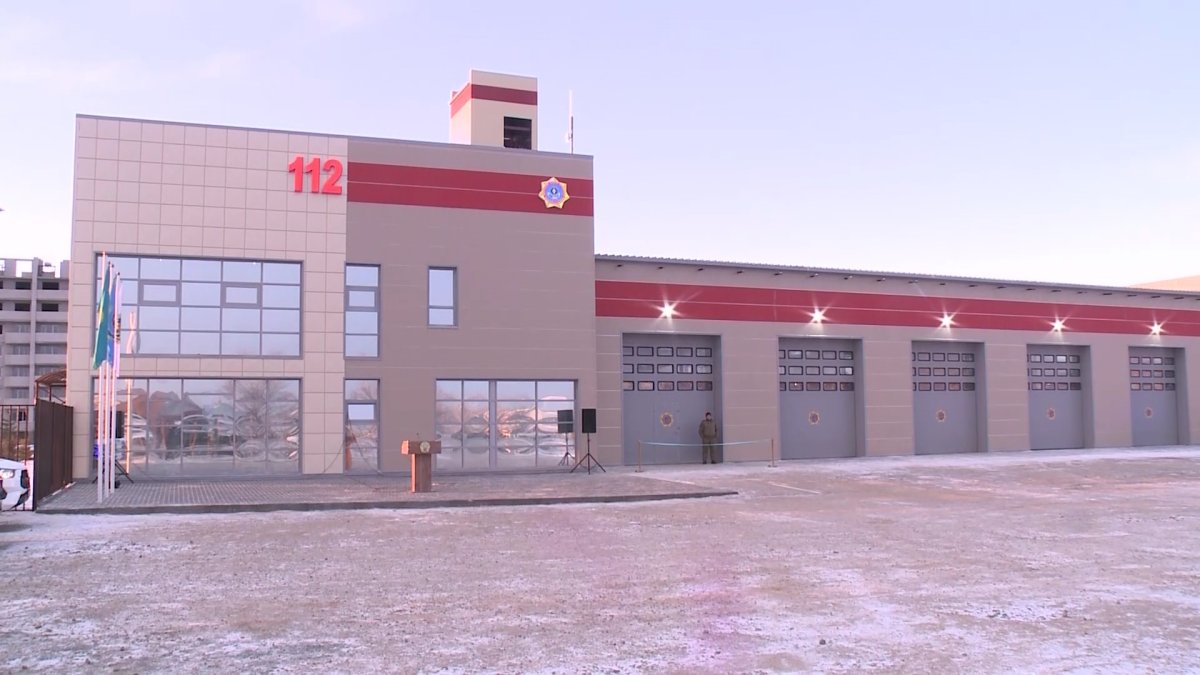 Новую пожарную часть открыли в Актобе ко Дню Независимости