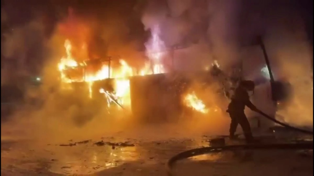 Қарағандыда автобус өртеніп кетті