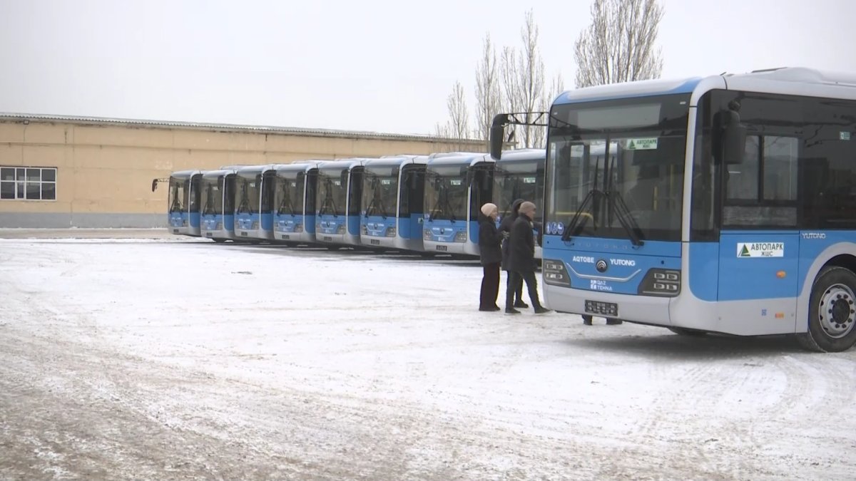 Ақтөбенің автобус паркі 11  жаңа көлікпен толықты