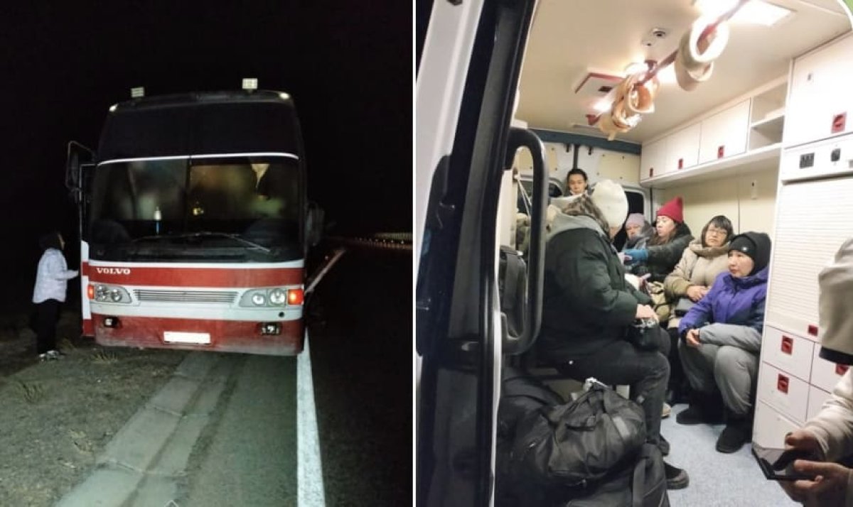 14 человек экстренно эвакуировали с ночной трассы