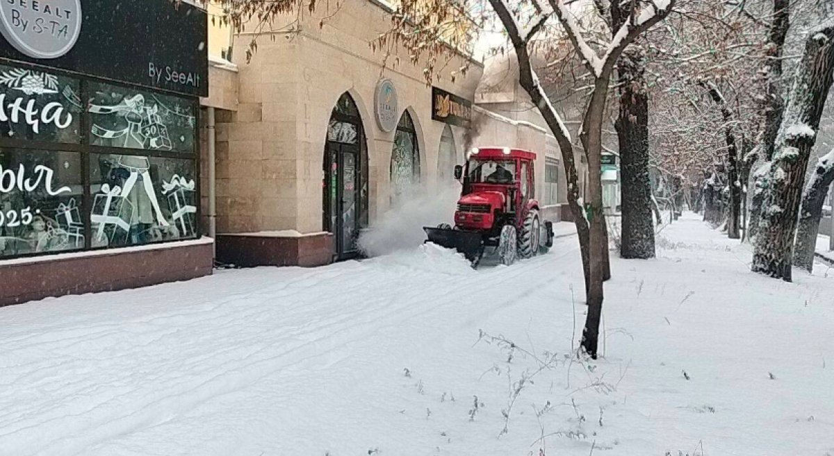 Алматы засыпало снегом: когда прекратятся осадки и прогноз на понедельник, 9 декабря