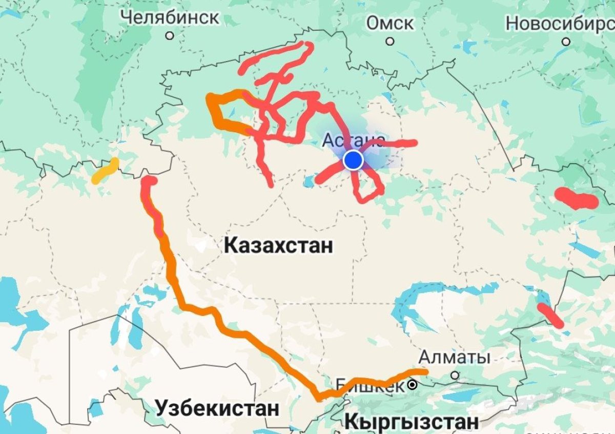 Дороги закрыты в 11 областях Казахстана