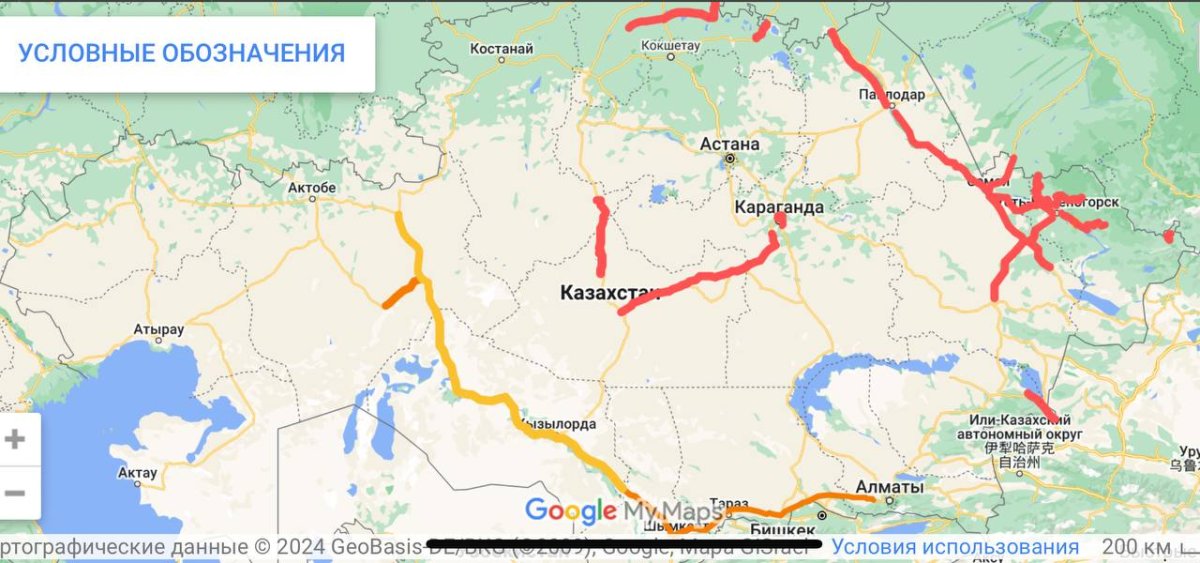 В 13 областях Казахстана вновь закрыли дороги