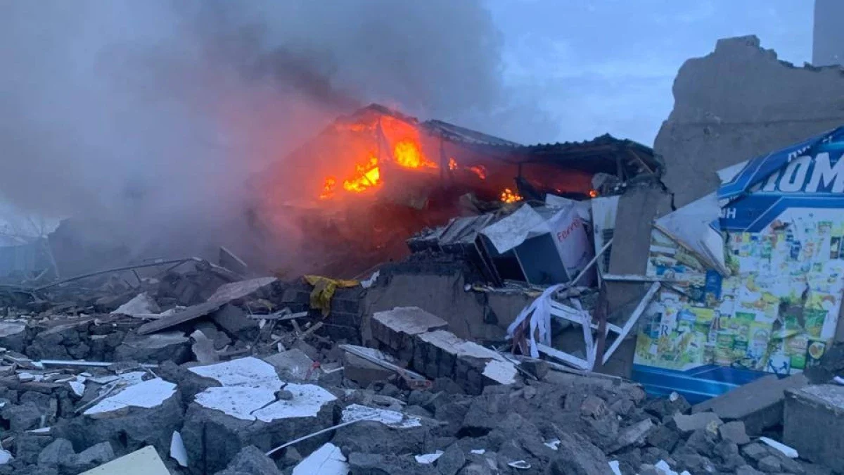 Теміртауда дүкенде жарылыс болды