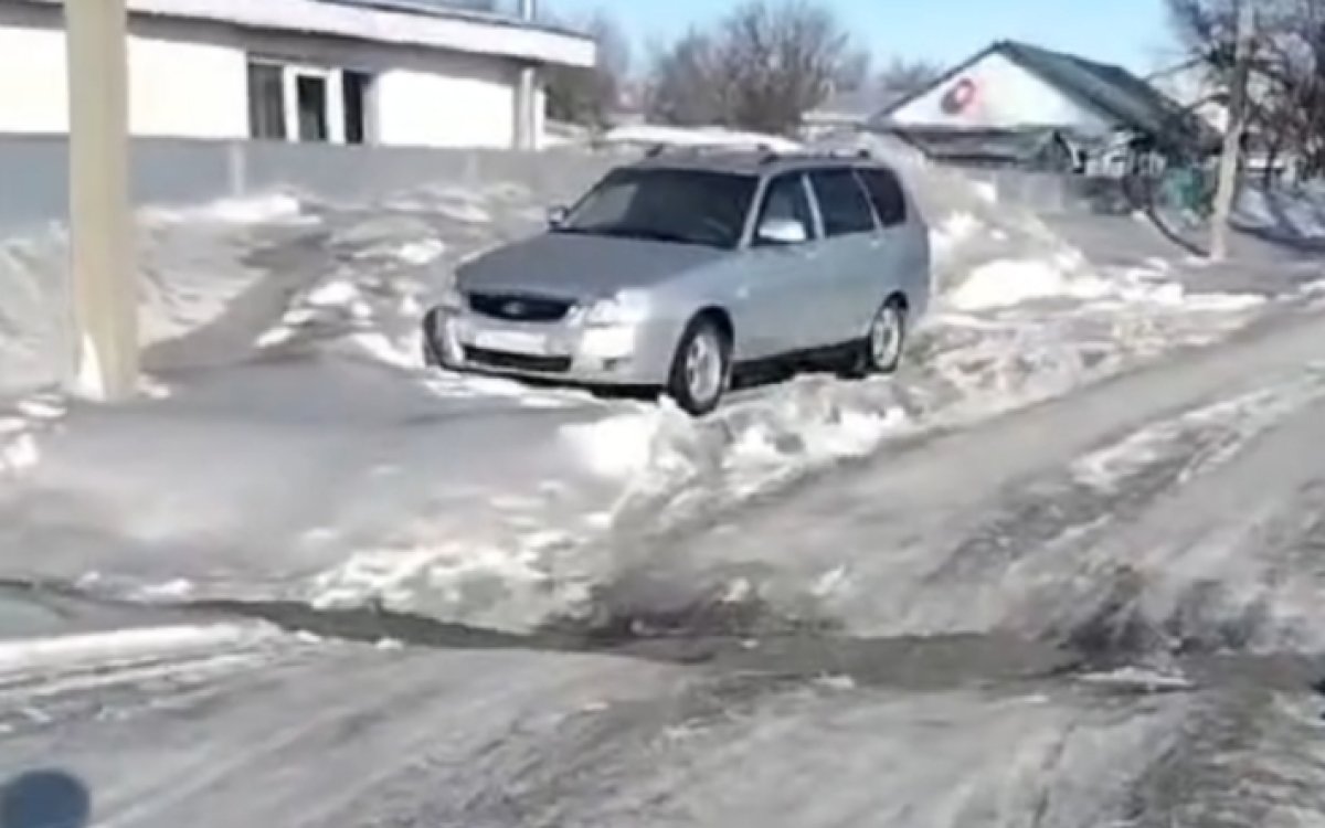 Снег почернел в Хромтау