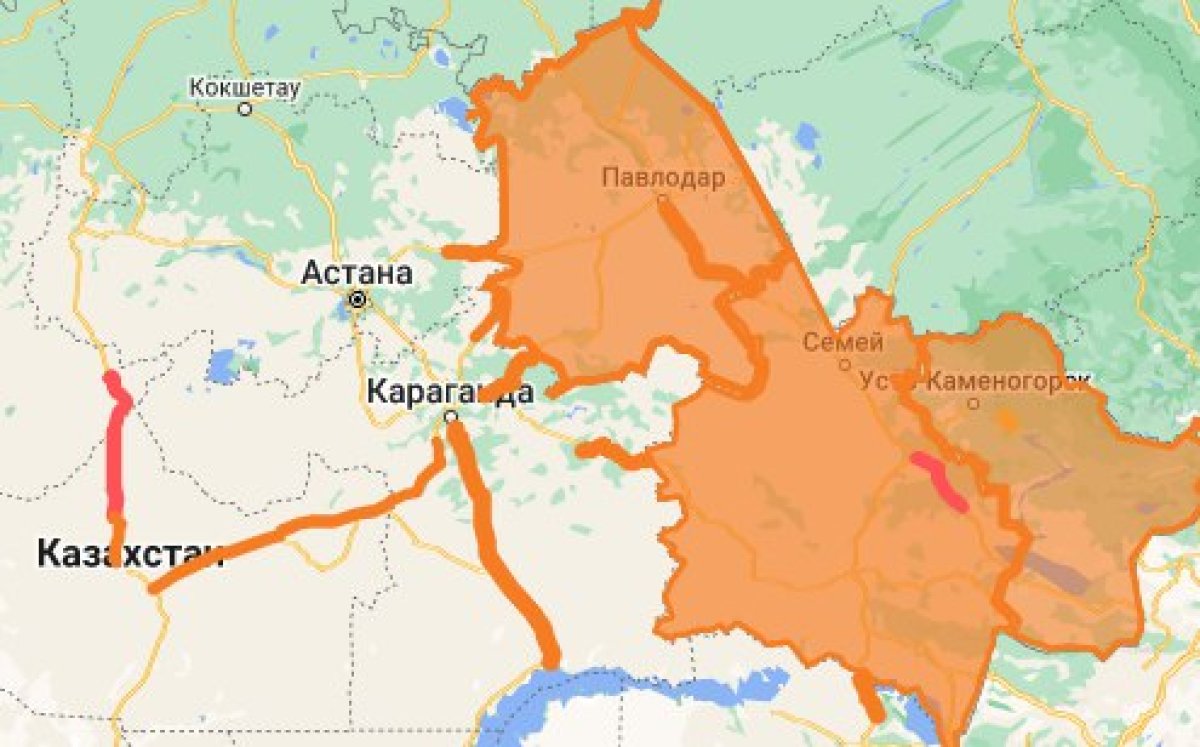 Утром в Казахстане из-за мороза и метели закрыли еще часть дорог