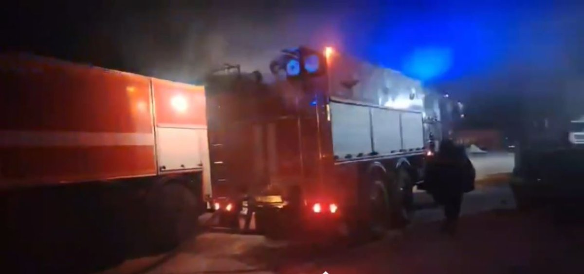 Пожар произошел на рынке в Астане