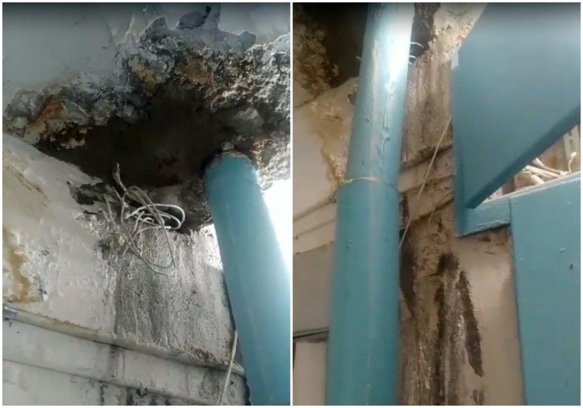 В квартирах актауской пятиэтажки рушится плита перекрытия