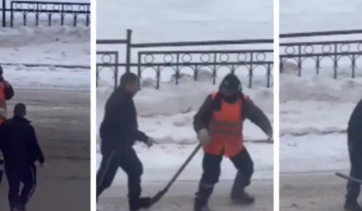 Астанада жол тазалаушыға шабуыл жасаған ер адам да, жұмысшының өзі де жазаланды