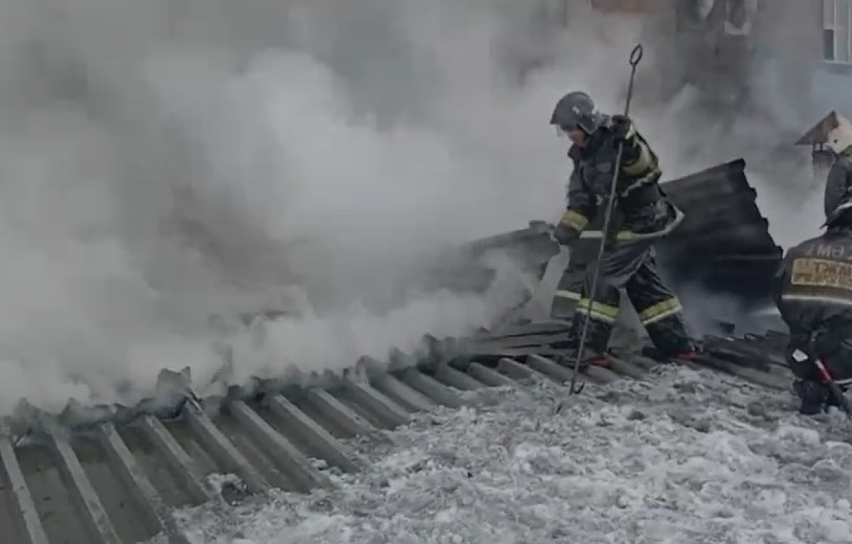 Цех сгорел в алтайском ГОКе