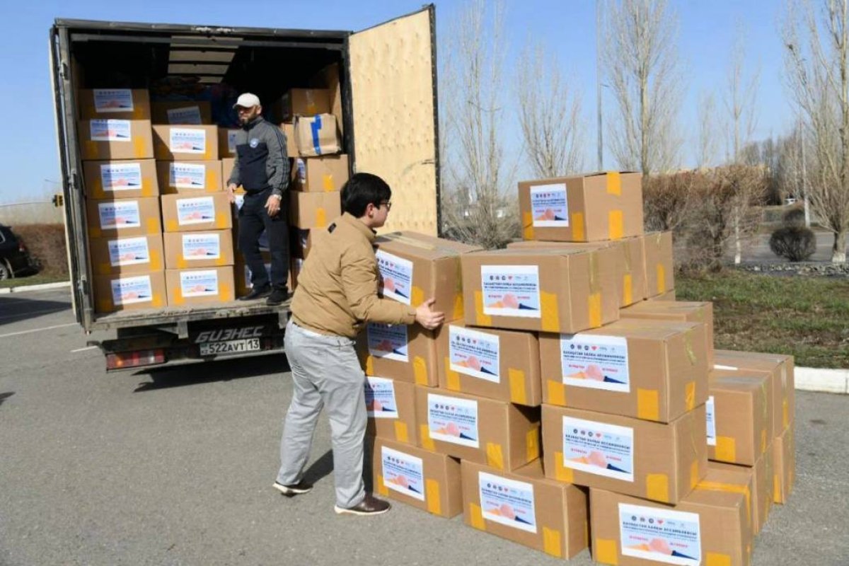 Еще 35 тонн гумпомощи из Астаны отправили в Северо-Казахстанскую область
