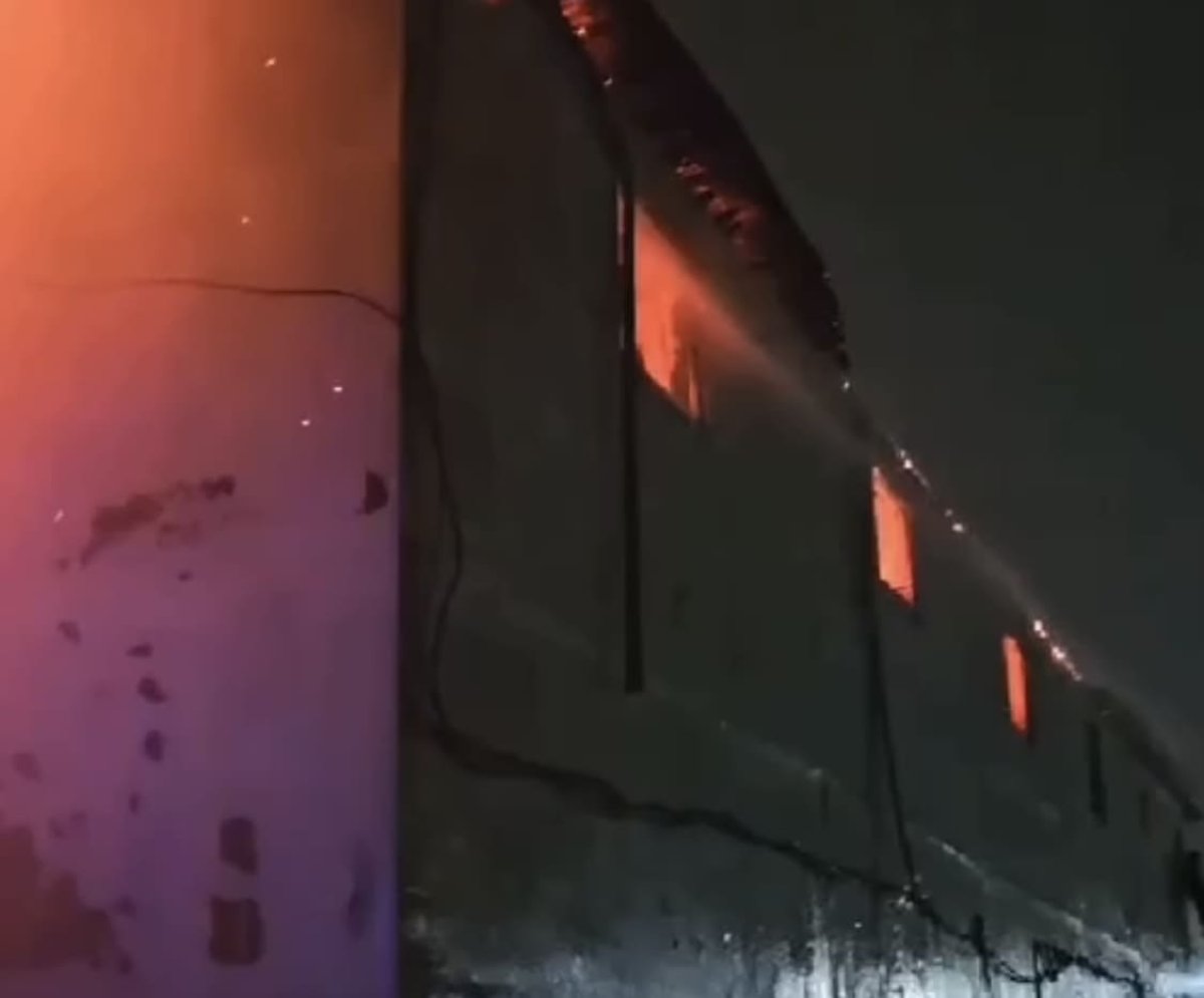 Общежитие сгорело в Астане