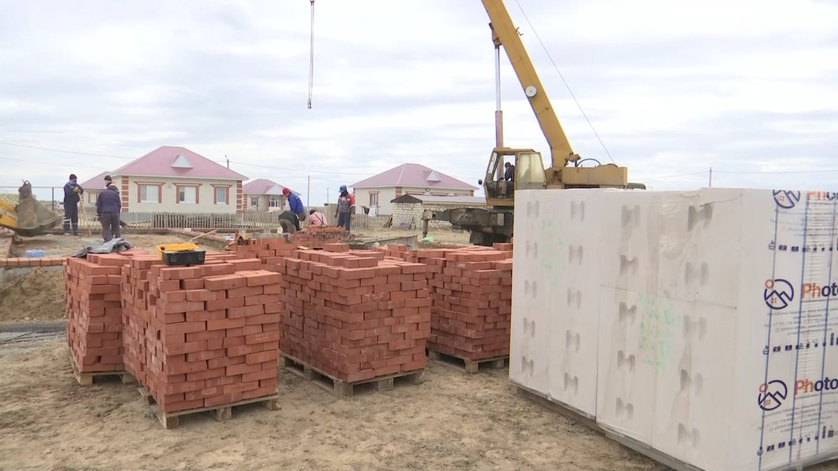 Ақтөбенің Қобда ауданында 113 жаңа үйдің құрылысы басталды
