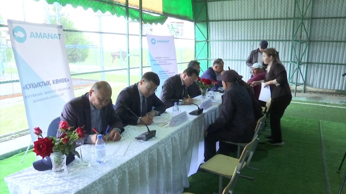 «AMANAT» партиясының кезекті көшпелі қоғамдық қабылдауы Қазығұрт ауданында өтті