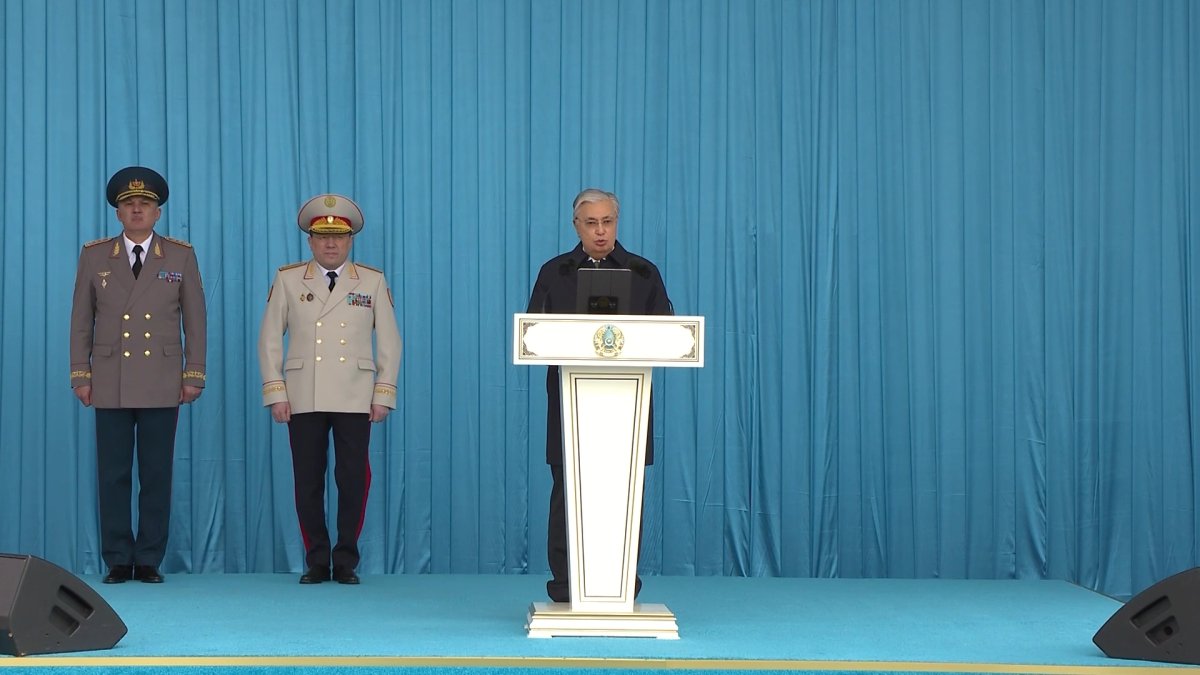 Мемлекет басшысы Қасым-Жомарт Тоқаев Ұлттық ұлан авиабазасының ашылу рәсіміне қатысты