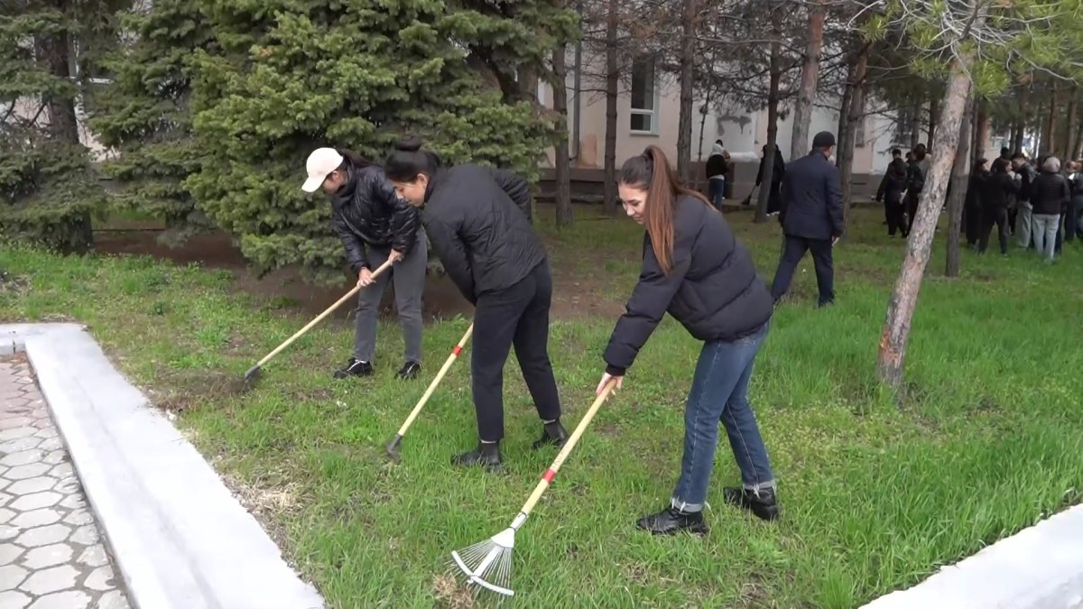 Қостанайда «Таза Қазақстан» экологиялық акциясы аясында сенбілік өтті