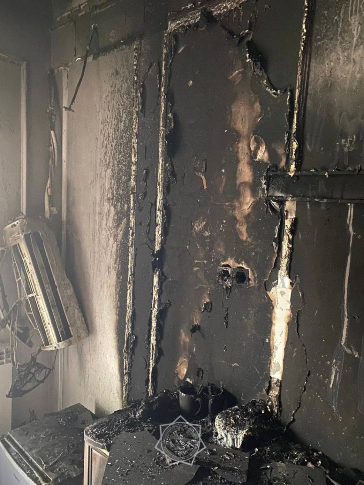 Кондиционер загорелся в гостинице Караганды