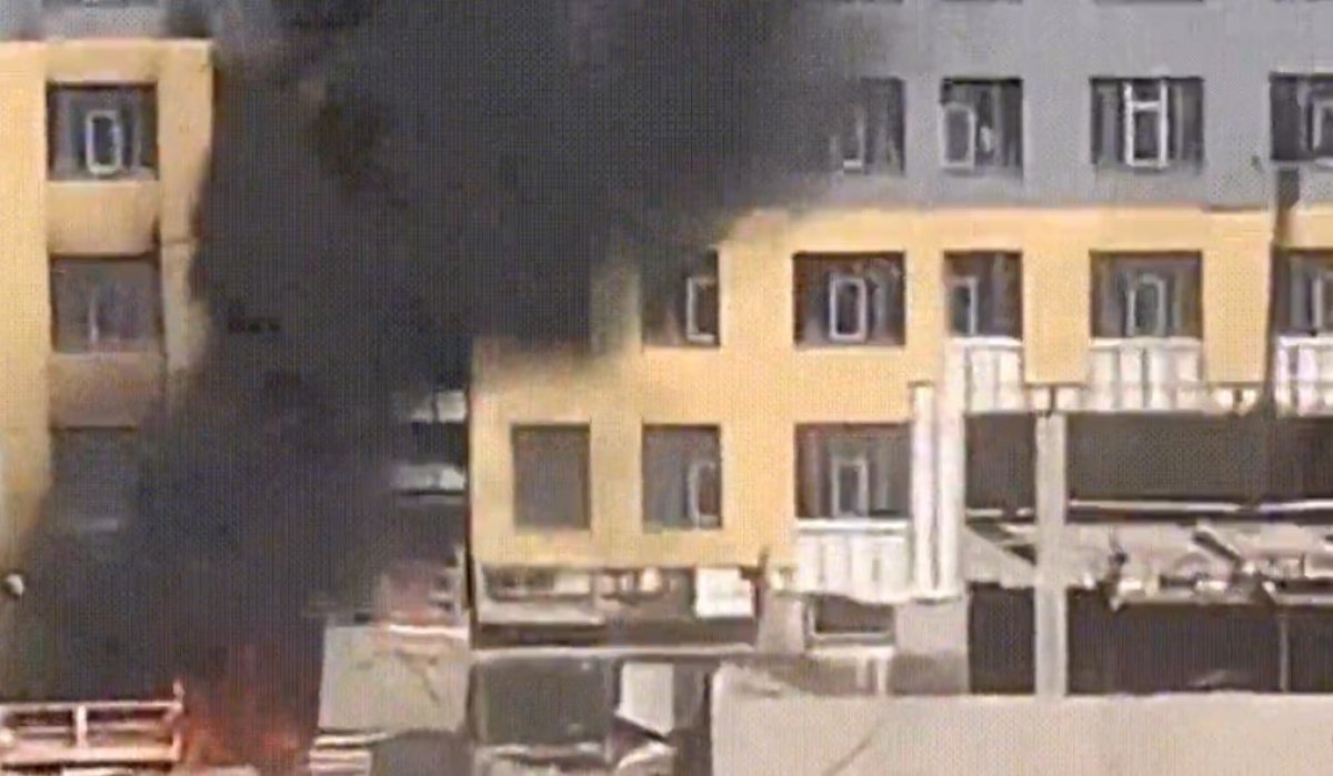 Астанада жаңадан салынып жатқан мектепте өрт шықты