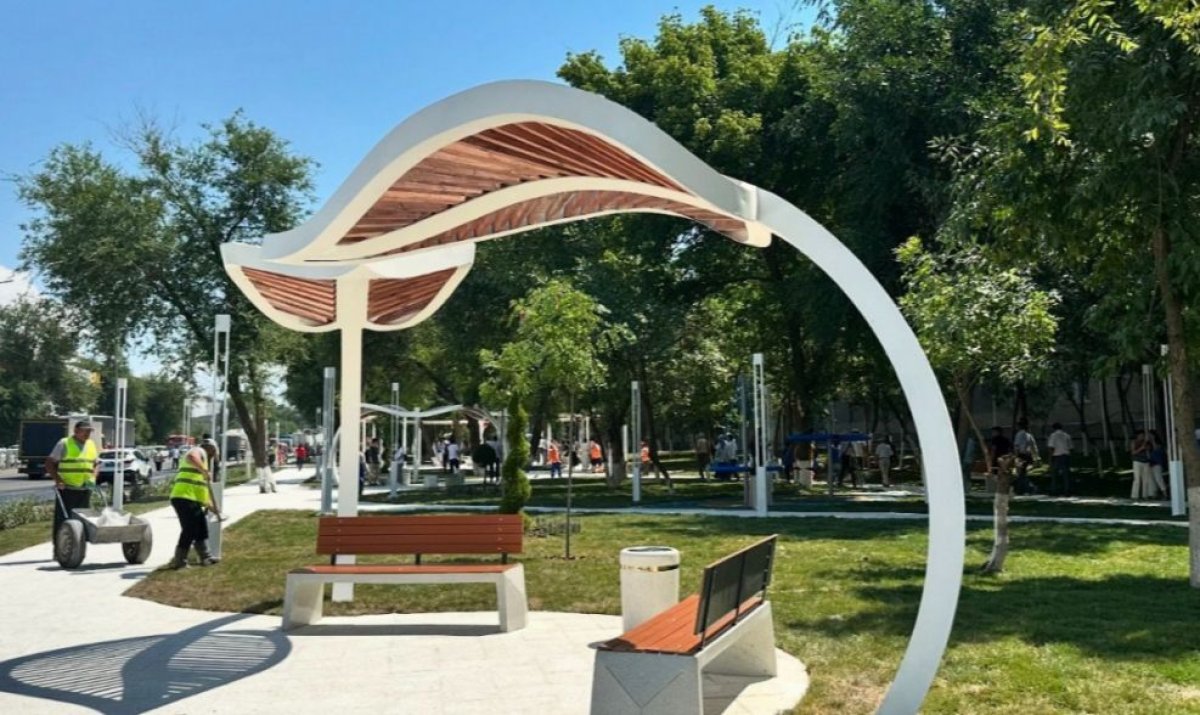 Шымкенттегі Еңбекші ауданында жаңа гүлзар ашылды