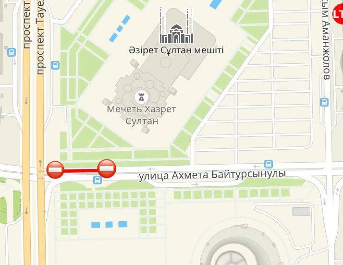 Еще один участок улицы перекроют на правом берегу Астаны