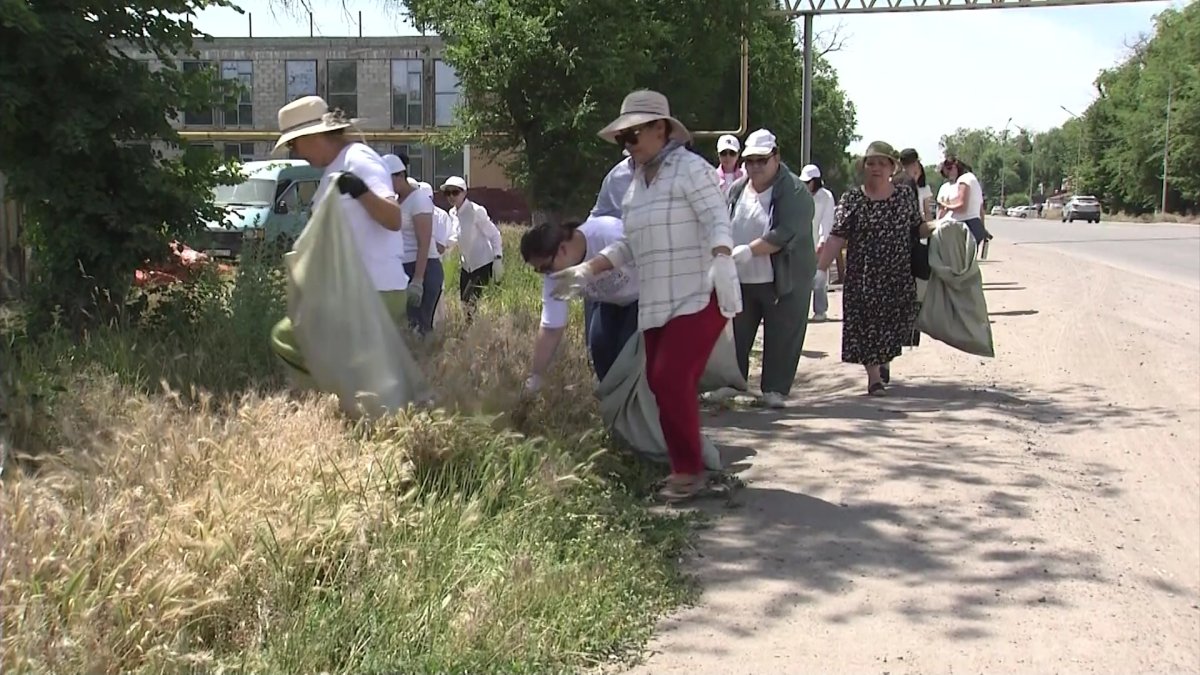 "Таза бейсенбі" акциясына Алматы облысы Байсерке ауылынан 200-ден астам адам қатысты