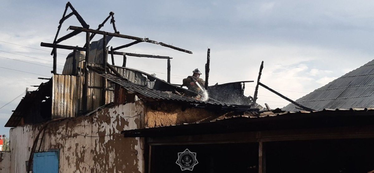 Газовые баллоны едва не взорвались в жилом доме в области Жетысу