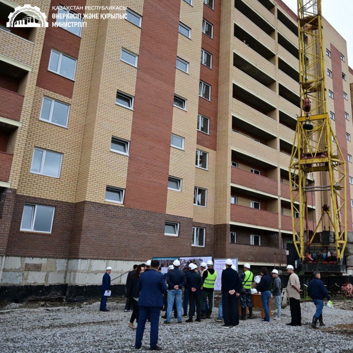 Солтүстік Қазақстандағы Бескөл ауылында бес қабатты үй салынып жатыр