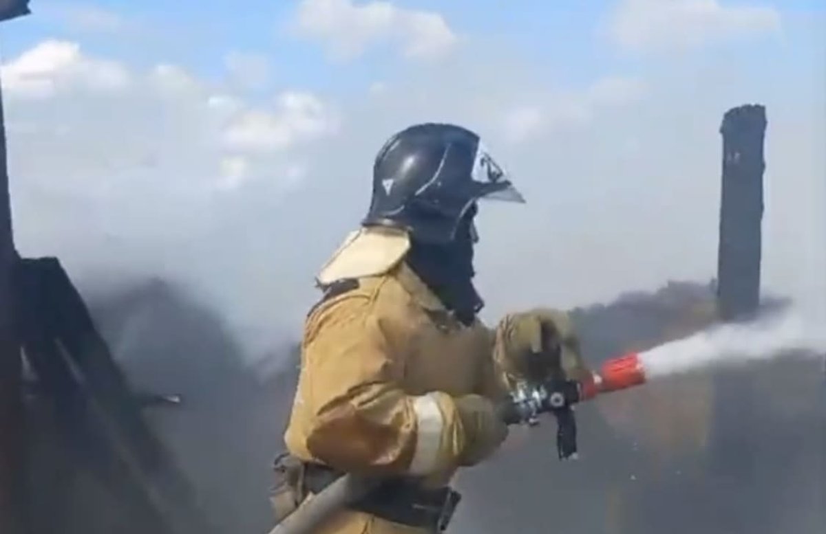 400 тюков сена сгорело у жителя Жамбылской области