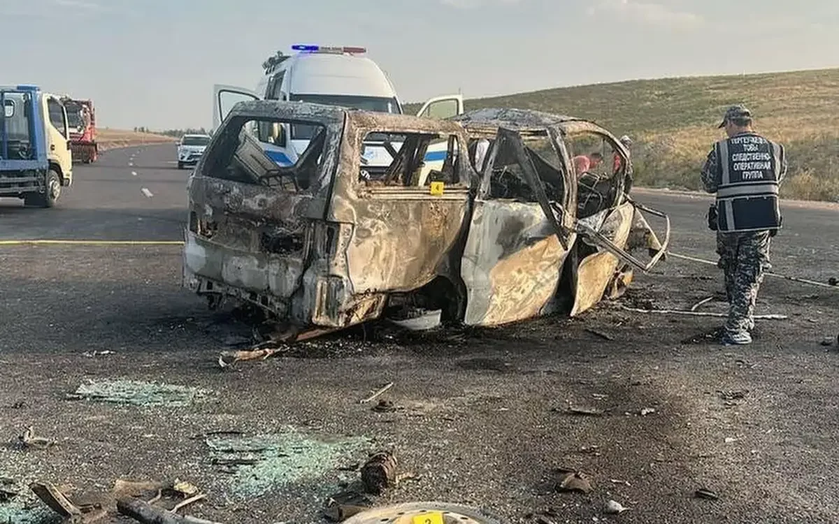 Жамбыл облысында екі көлік соқтығысып, алты адам қаза болды