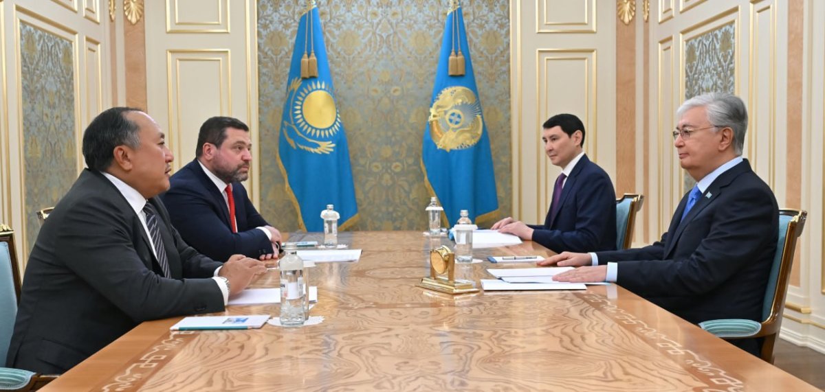 Қасым-Жомарт Тоқаев Kaspikz компаниясының негізін қалаушылар Вячеслав Ким мен Михаил Ломтадзені қабылдады